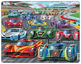 Larsen - Пъзел:  Детски – "Коли" – 38 части, голям