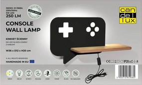 Черно детско осветително тяло Console - Candellux Lighting