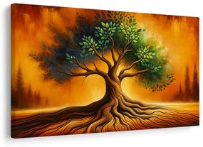 Картина на платно – Дърво на живота в сияние