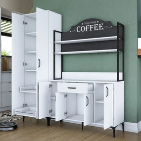 Многофункционален шкаф JE148, цвят Бял