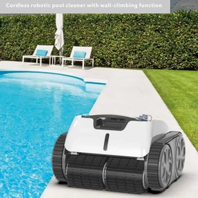 Безкабелен робот за почистване на басейни Wybot Osprey 700 (X100), Li-Ion 8800 mAh, За до 80 м2, Автономия до 110 минути, Auto-reverse, Self-parking, Бял/Черен