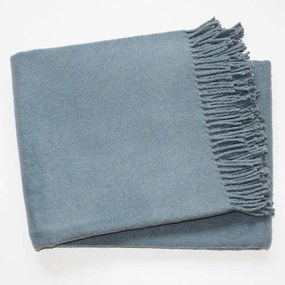 Синьо одеяло със съдържание на памук Basics, 140 x 180 cm Plain - Euromant