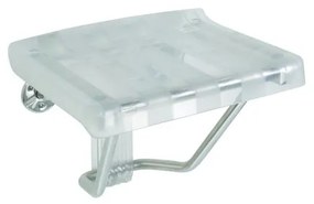 Седалка за душ 38x46 см сребриста