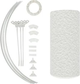 Абажур atmosphera Beline, Бял, Букле, Ø40 cm