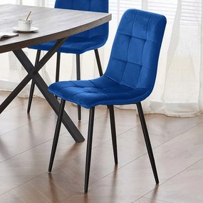 Кухненски стол Mona-Син (4) парчета