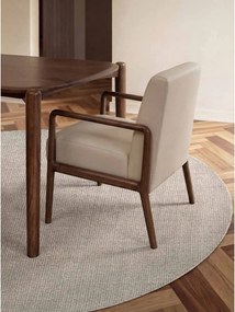 Кремав ръчно изработен вълнен кръгъл килим ø 160 cm Greenwich – Ted Baker