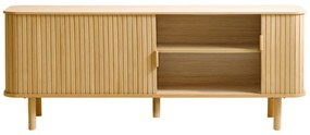 Масичка за телевизор с дъбов декор в естествен цвят 160x56 cm Cavo - Unique Furniture