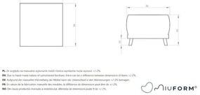 Светлосиня табуретка за крака Dazzling Daisy - Miuform