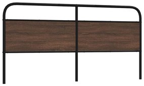 4100344 vidaXL Резервна табла за легло, кафяв дъб, 190 см, стомана и инженерно дърво