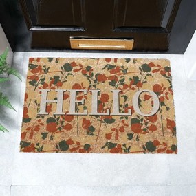 Изтривалка от кокосови влакна 40x60 cm Hello Floral – Artsy Doormats