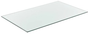 Стъклен плот за маса или камина, защитно стъкло, 1000 x 620 mm