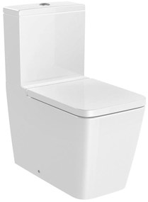 Тоалетна чиния за моноблок, Roca, A342536000 SQUARE, порцелан, бял, 79.4x37.5x64.5см