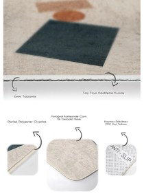 Бежови кадифени постелки за баня в комплект от 2 бр. 60x100 cm Geometry Shapes – Mila Home