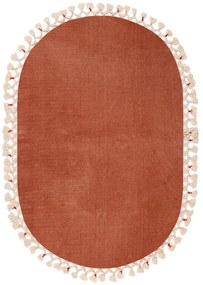 Кафяв килим за баня 50x75 cm Tuft – Foutastic