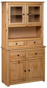 282700 vidaXL Бюфет, 93x40,5x180 см, бор масив, стил Панама