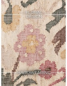 Кремава ръчно изработена ютена пътека 80x200 cm Roya Violette – Elle Decoration