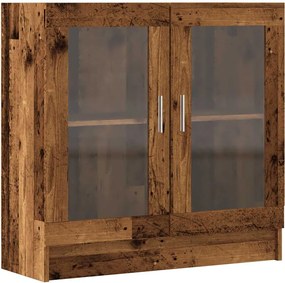 856154 vidaXL Шкаф за книги от старо дърво 82,5x30,5x80cm Инженерна дървесина