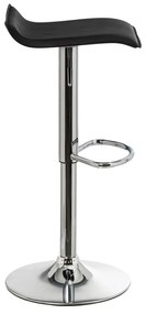 Черни тапицирани бар столове в комплект с регулируема височина 2 бр. (височина на седалката 63 cm) – Casa Selección