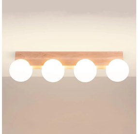 Sollux SL.1685 - Плафон BULBO 4xG9/8W/230V бук/бял