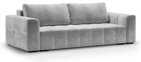 Светлосиво кадифено канапе Luca - Milo Casa