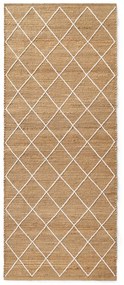 Ръчно изработена ютена пътека в естествен цвят 80x200 cm Kunu – Hanse Home