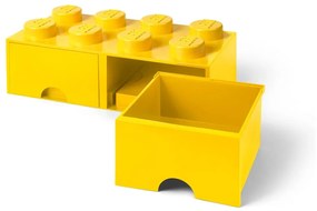 Жълта кутия за съхранение с две чекмеджета - LEGO®