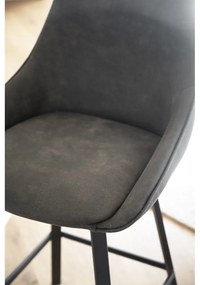 Сиви бар столове в комплект от 2 бр. (височина на седалката 65 cm) Alison – Rowico