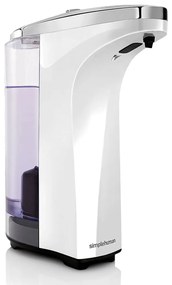 Бял автоматичен пластмасов диспенсър за сапун 237 ml - simplehuman