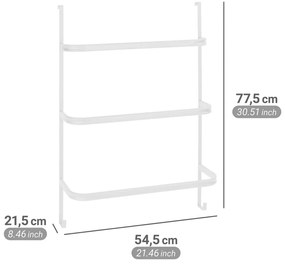 Висяща стоманена поставка за кърпи в матово бял цвят Irpinia – Wenko