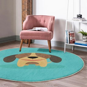 Тюркоазен детски килим ø 80 cm Comfort – Mila Home