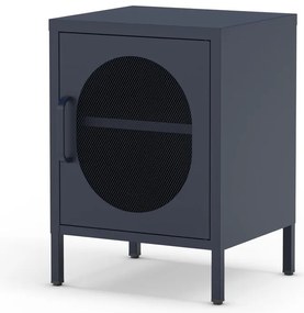 Тъмносиньо метално нощно шкафче Diora – Marckeric