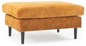 Столче за крака от жълто кадифе Adagio - Scandic