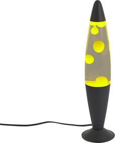 Лампа лава прозрачна с жълт восък, включително LED - Molten Lava