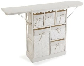 Парна ютия Basic Бял Дървен (30 x 85 x 130 cm)