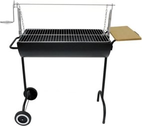 Разопакован: Барбекю на дървени въглища Elite ESQ-6937, На колелца, 69х37, Метал