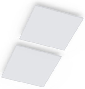 Klarstein Wondersky, таванен инфрачервен отоплител, компелкт от 2 отоплителя, 350 W, 350W, 60 x 6,5 x 60 см (Ш x В x Д), IP44