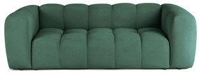 Зелен кадифен диван 225 cm Cube – Bonami Selection