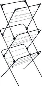 Вертикален сушилник за дрехи на 3 нива_простор за пране 61x58x136 cm