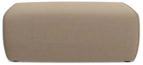 Светлокафява кадифена табуретка Kapua – Makamii