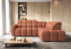Ъглов диван Chicago-Оранжев-Десен