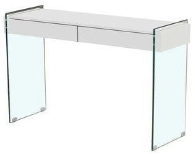 Конзола DKD Home Decor Кристал Прозрачен Бял 120 x 40 x 76 cm Дървен MDF