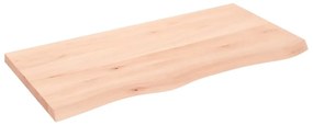 3156303 vidaXL Плот за маса, 100x50x(2-4) см, необработен масивен дъб