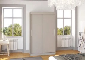 Гардероб Austin 120 плъзгащи се-сиво-бежово