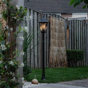 Класически подов аплик черен за външен монтаж IP44 125 см - New Orleans