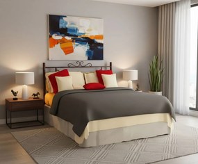 Легло Orion-140 x 200-Brown Hammered-Без крак