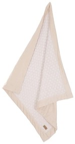 Бежово бебешко одеяло със смес от памук 80x80 cm Frosty Almond – Roba