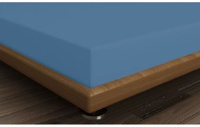 Син еластичен памучен чаршаф 140x200 cm – Mijolnir