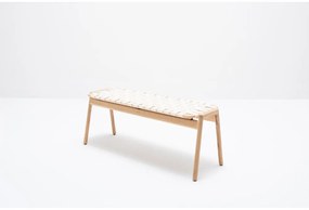 Пейка в бял/естествен цвят Klupa - Gazzda