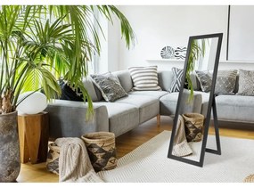 Стоящо огледало в черна рамка , 46 x 146 cm Sicilia - Styler