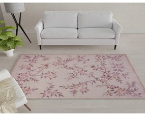 Светлорозов килим за миене 230x160 cm - Vitaus